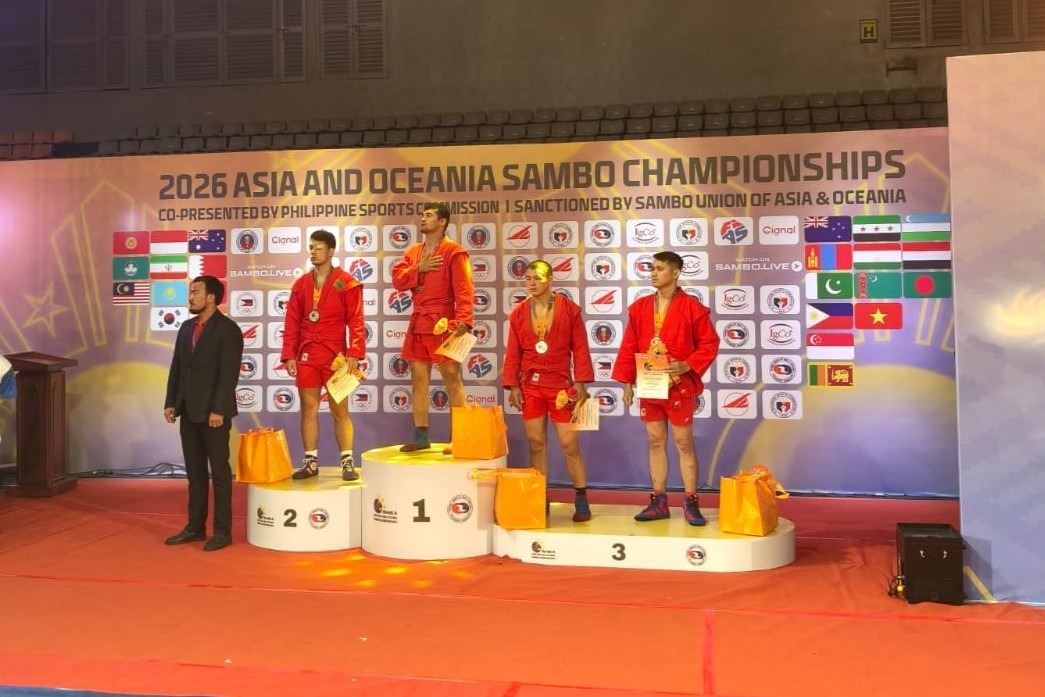 Brigadir Polisi Rian Hendris Saputra Persembahkan Medali Perunggu untuk Indonesia di Kejuaraan Asia SAMBO 2026
