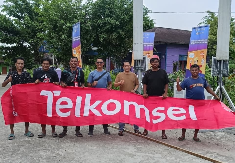 Antisipasi Lonjakan Pengunjung Bakar Tongkang, Diskominfotiks Rohil Minta Telkomsel Perkuat Jaringan 