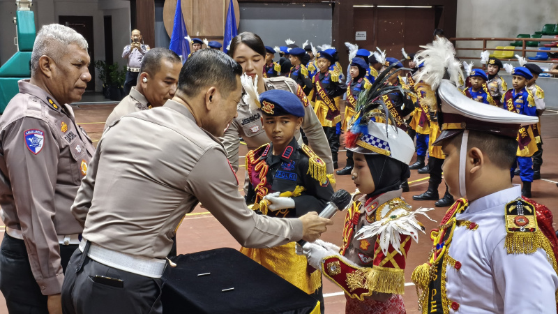 Pembinaan Polisi Cilik di Riau, Lahirkan Generasi Pelopor Keselamatan