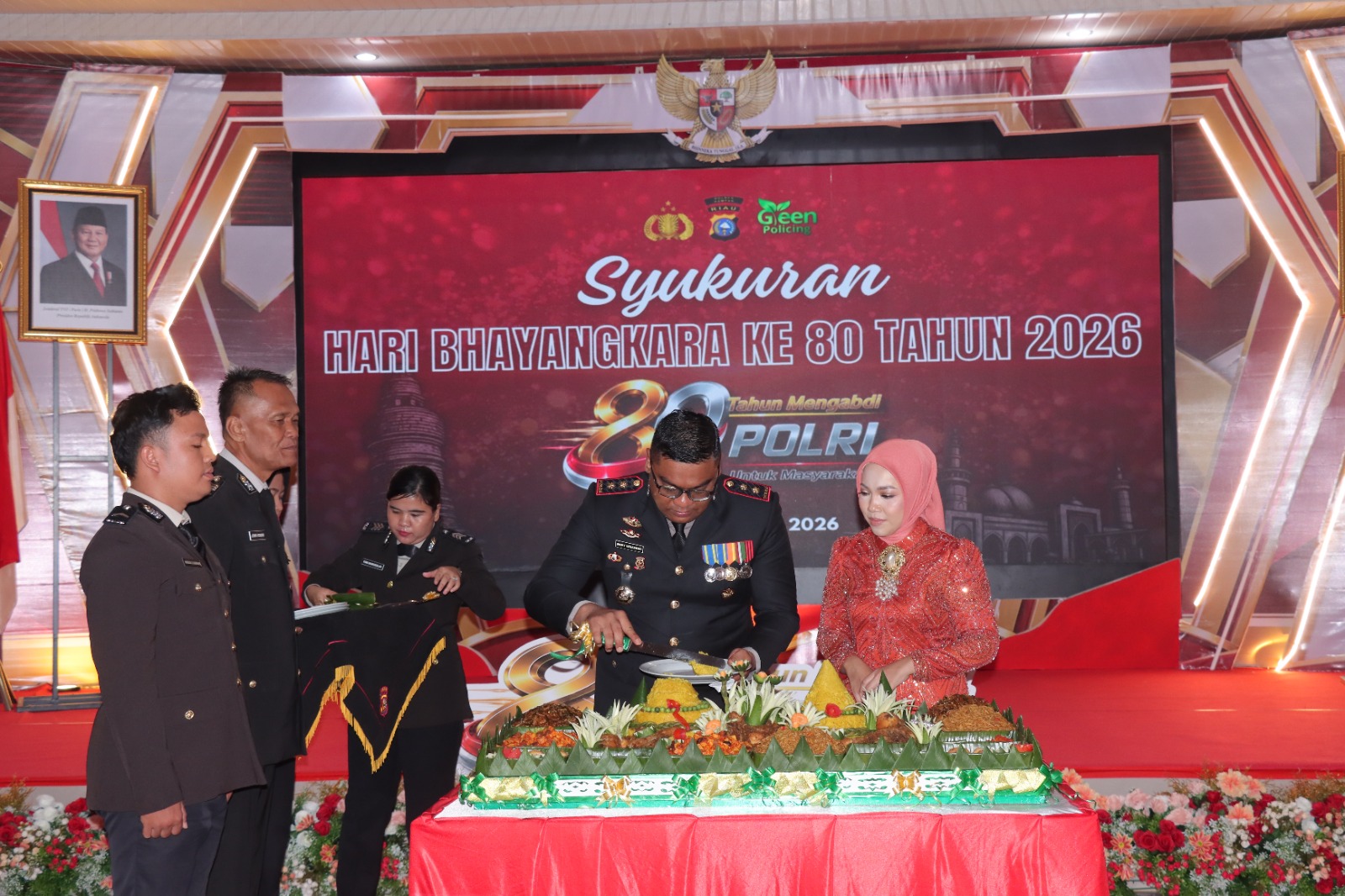Syukuran Hari Bhayangkara KE-80 di Polres Kampar – Perkuat Silaturahmi
