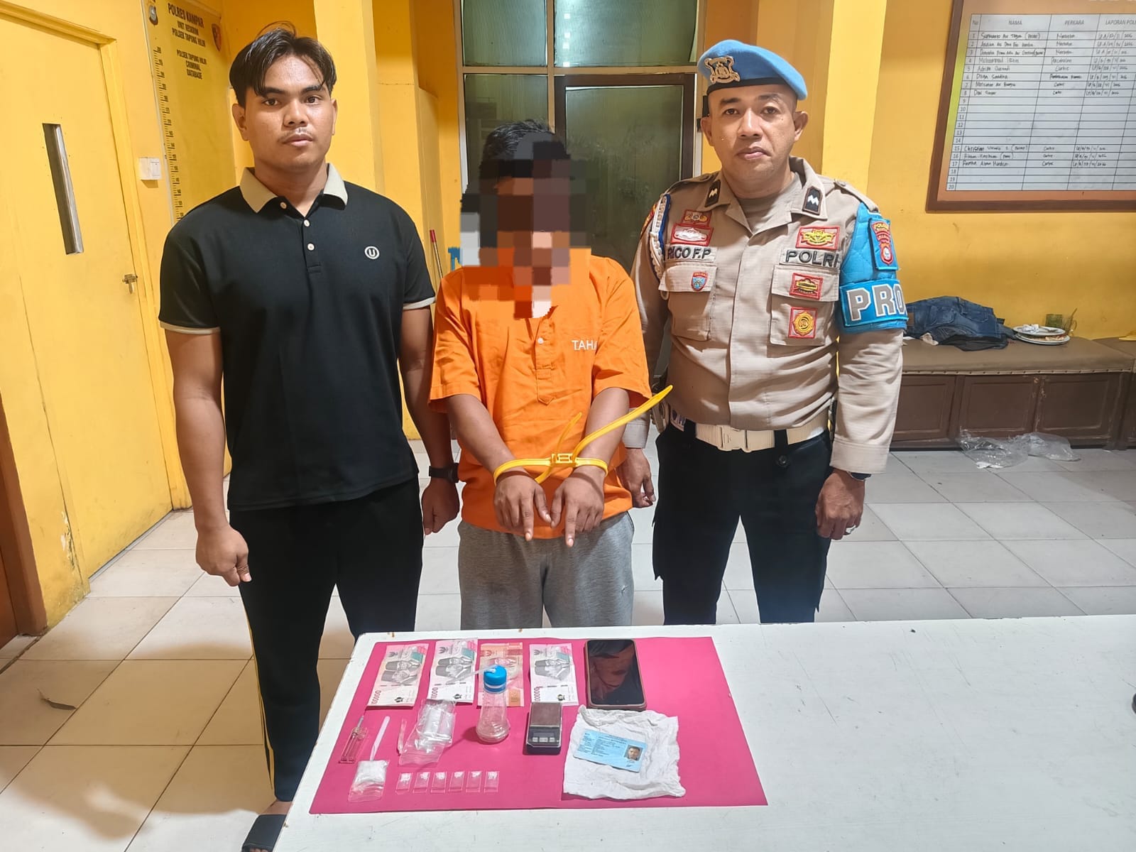 Polsek Tapung Hilir Tangkap Pelaku Narkoba Saat Ingin Transaksi 