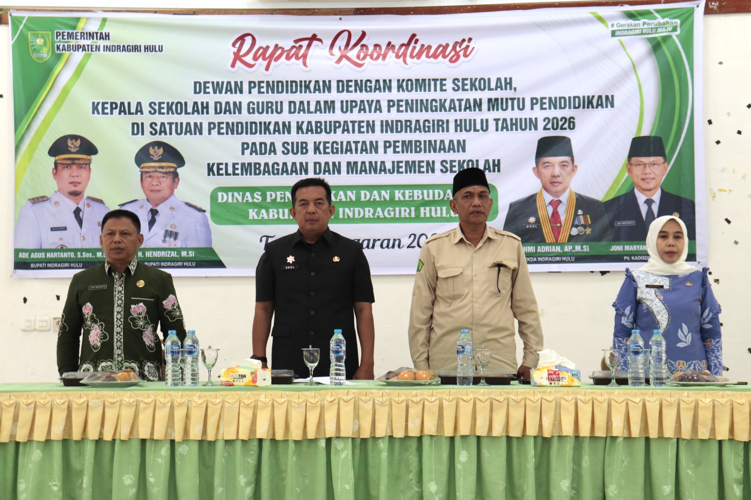 Rakor Dewan Pendidikan Perkuat Sinergi Tingkatkan Mutu Pendidikan di Inhu﻿
