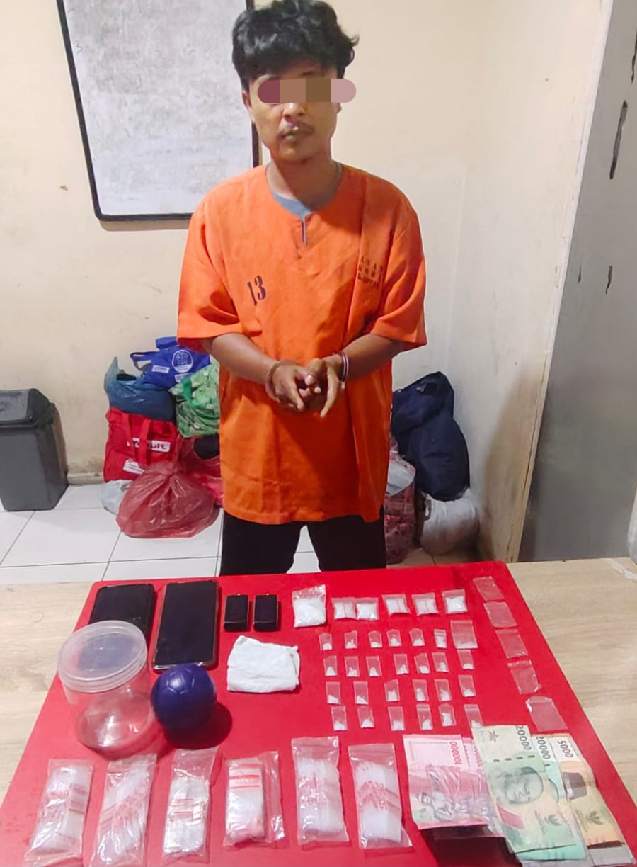 Polsek Tapung Tangkap Warga Tanjung Sawit, Sita 31.41 Gram Sabu-sabu 
