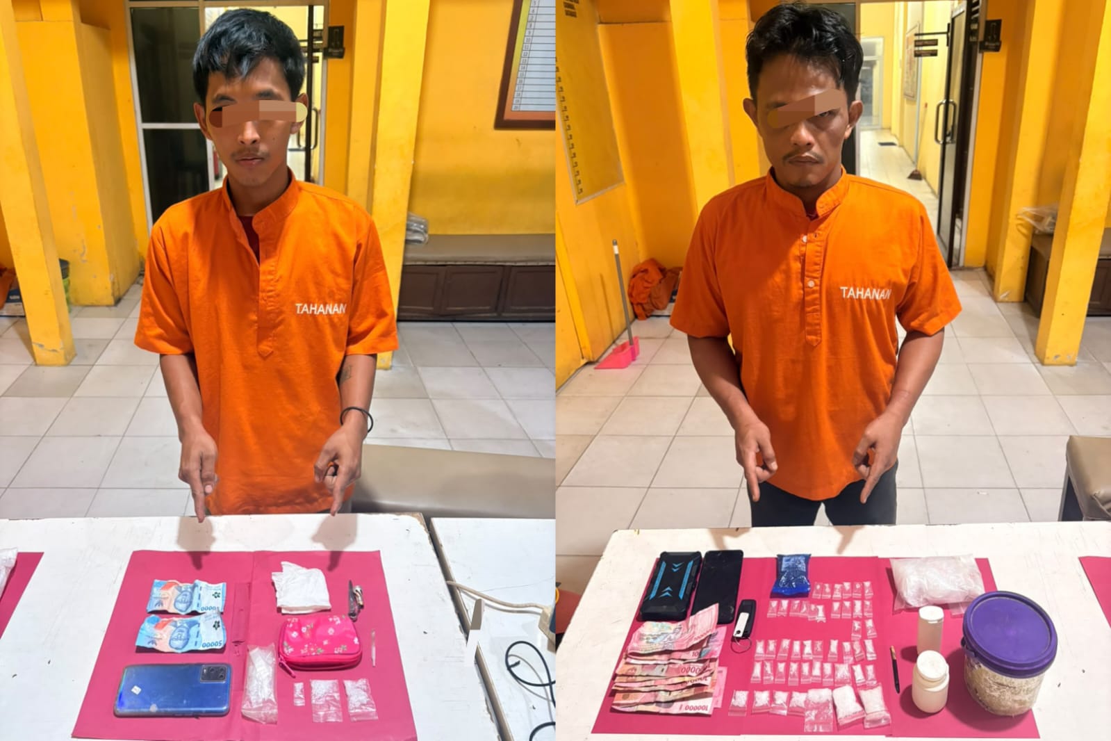 Polres Kampar Tangkap Dua Pengedar Narkoba di Tapung Hilir 