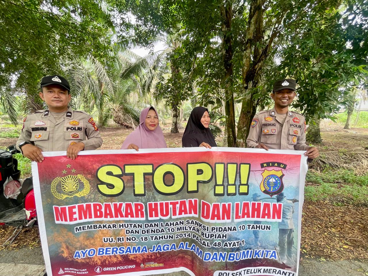 Polsek Teluk Meranti Patroli Karhutla, Cegah Kebakaran Hutan dan Lahan