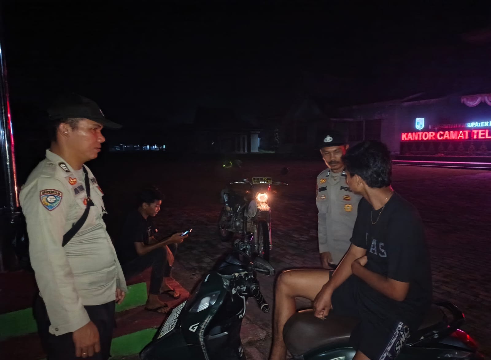 Ciptakan Rasa Aman, Polsek Teluk Meranti Sambangi Warga Lewat Patroli KRYD 