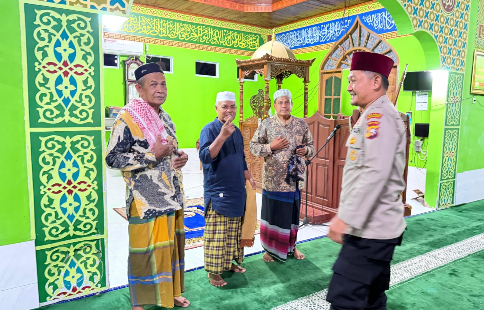 Polsek Teluk Meranti Laksanakan SAJADA Subuh, Pererat Silaturahmi dengan Masyarakat