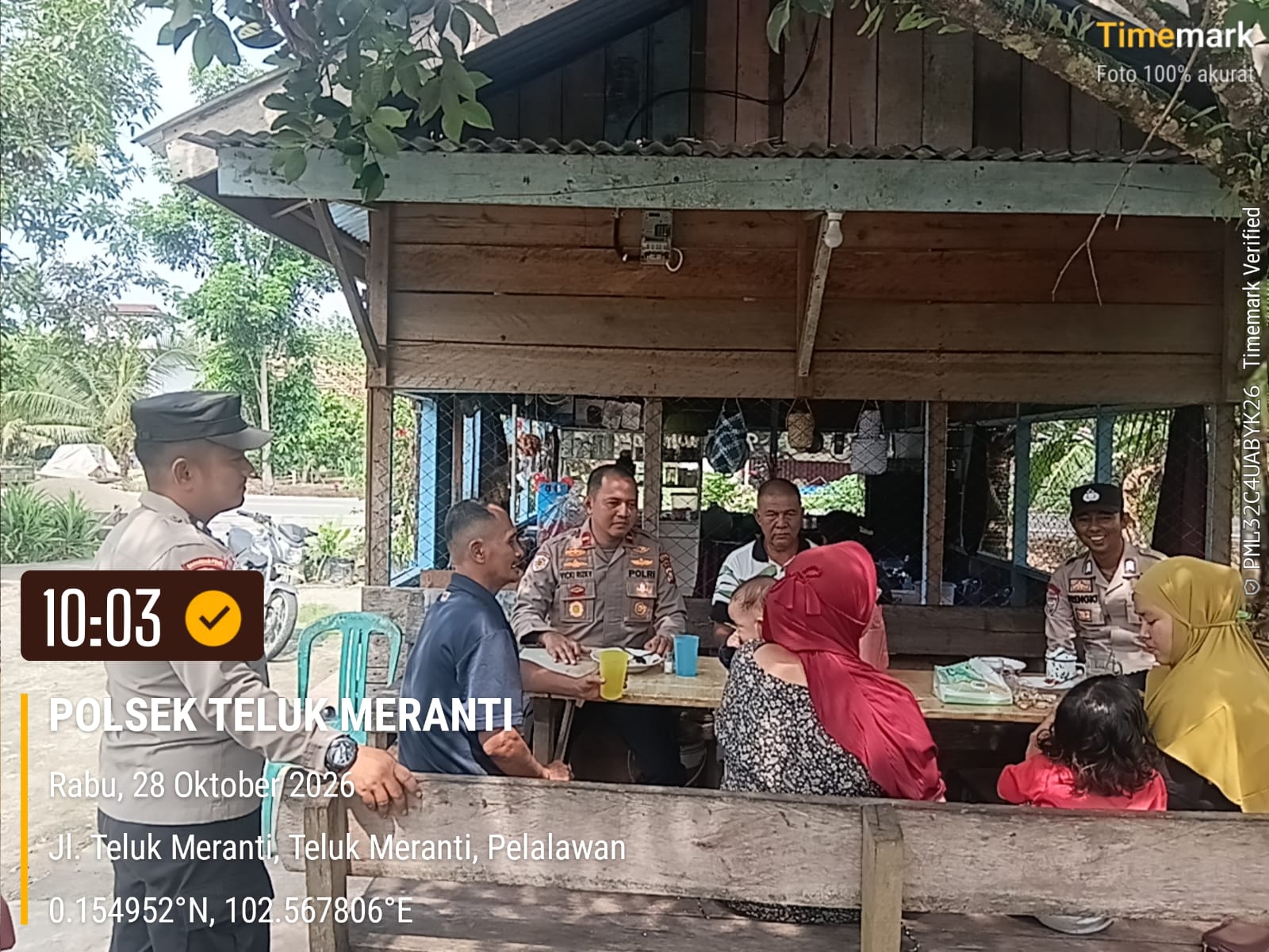 Polisi Bersama Masyarakat, Kapolsek Teluk Meranti Perkuat Kamtibmas