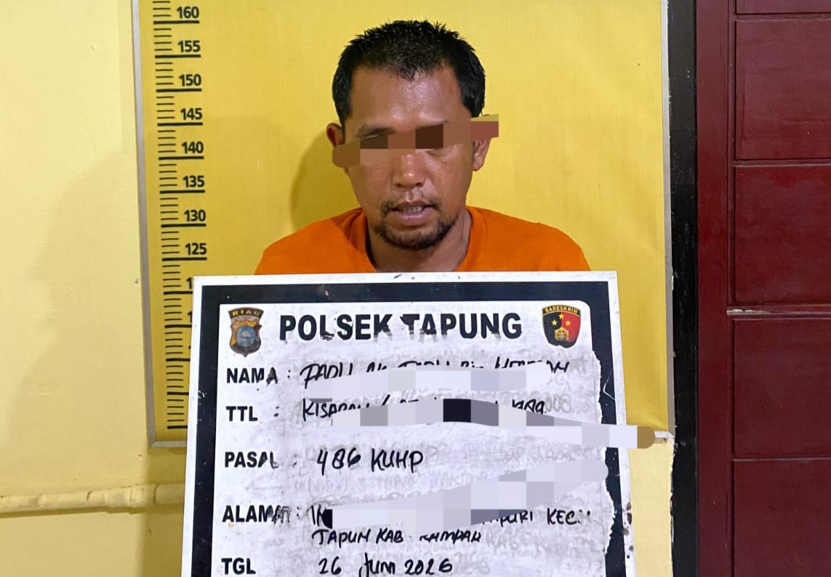 Polsek Tapung Amankan Pelaku Curanmor di Desa Indrapuri